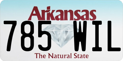 AR license plate 785WIL