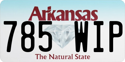 AR license plate 785WIP