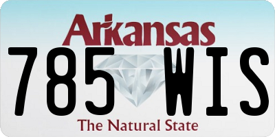 AR license plate 785WIS