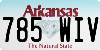 AR license plate 785WIV
