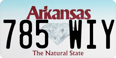 AR license plate 785WIY