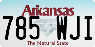 AR license plate 785WJI