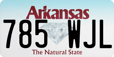 AR license plate 785WJL