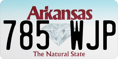 AR license plate 785WJP
