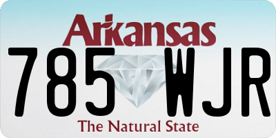 AR license plate 785WJR