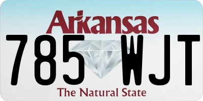 AR license plate 785WJT