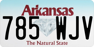 AR license plate 785WJV