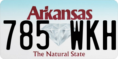 AR license plate 785WKH