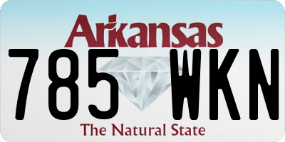 AR license plate 785WKN