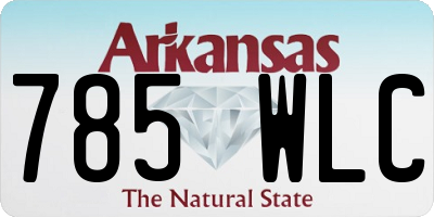 AR license plate 785WLC