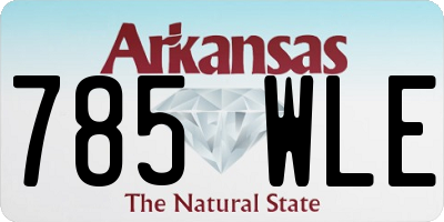 AR license plate 785WLE