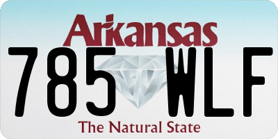 AR license plate 785WLF