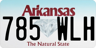 AR license plate 785WLH