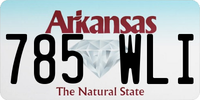 AR license plate 785WLI