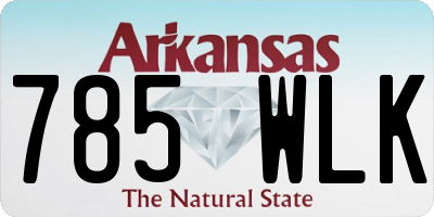 AR license plate 785WLK