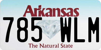 AR license plate 785WLM
