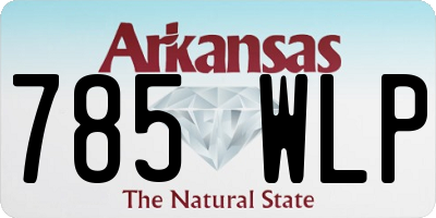 AR license plate 785WLP