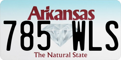 AR license plate 785WLS