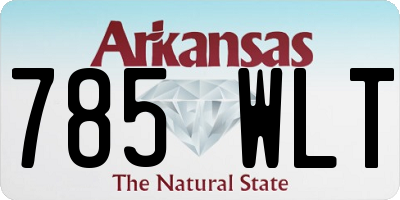 AR license plate 785WLT