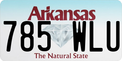 AR license plate 785WLU