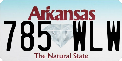 AR license plate 785WLW