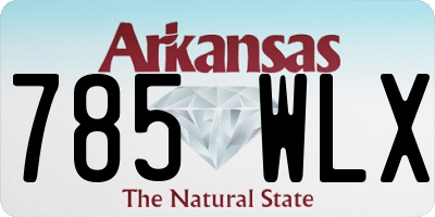AR license plate 785WLX