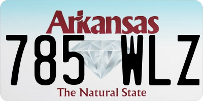 AR license plate 785WLZ