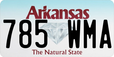 AR license plate 785WMA
