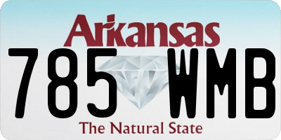AR license plate 785WMB