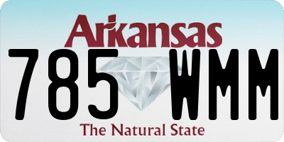 AR license plate 785WMM