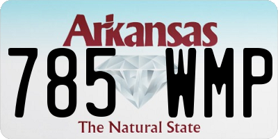 AR license plate 785WMP