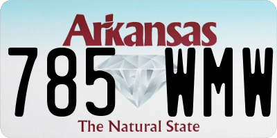 AR license plate 785WMW