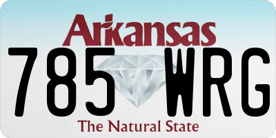 AR license plate 785WRG