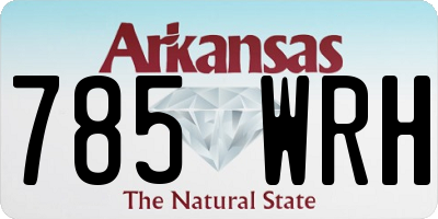 AR license plate 785WRH