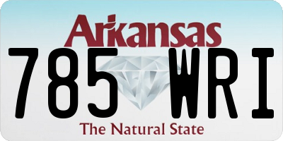 AR license plate 785WRI