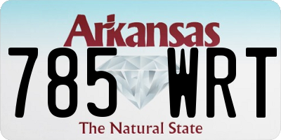 AR license plate 785WRT