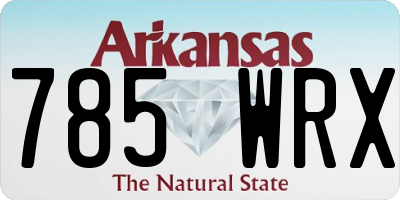 AR license plate 785WRX