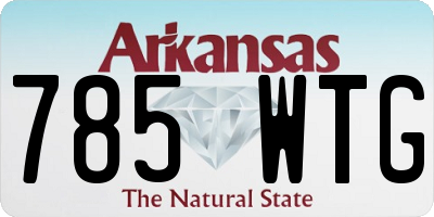 AR license plate 785WTG
