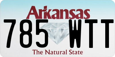 AR license plate 785WTT