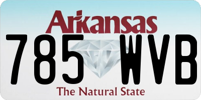 AR license plate 785WVB