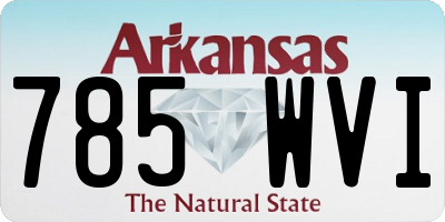 AR license plate 785WVI