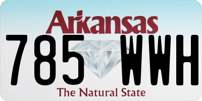 AR license plate 785WWH