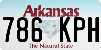 AR license plate 786KPH