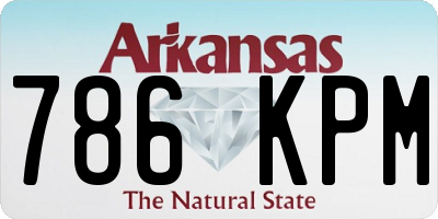 AR license plate 786KPM