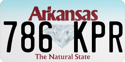 AR license plate 786KPR