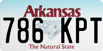 AR license plate 786KPT