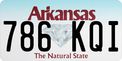 AR license plate 786KQI