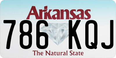 AR license plate 786KQJ