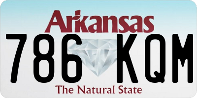 AR license plate 786KQM