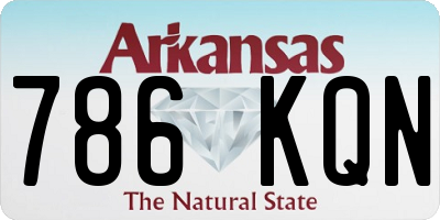 AR license plate 786KQN